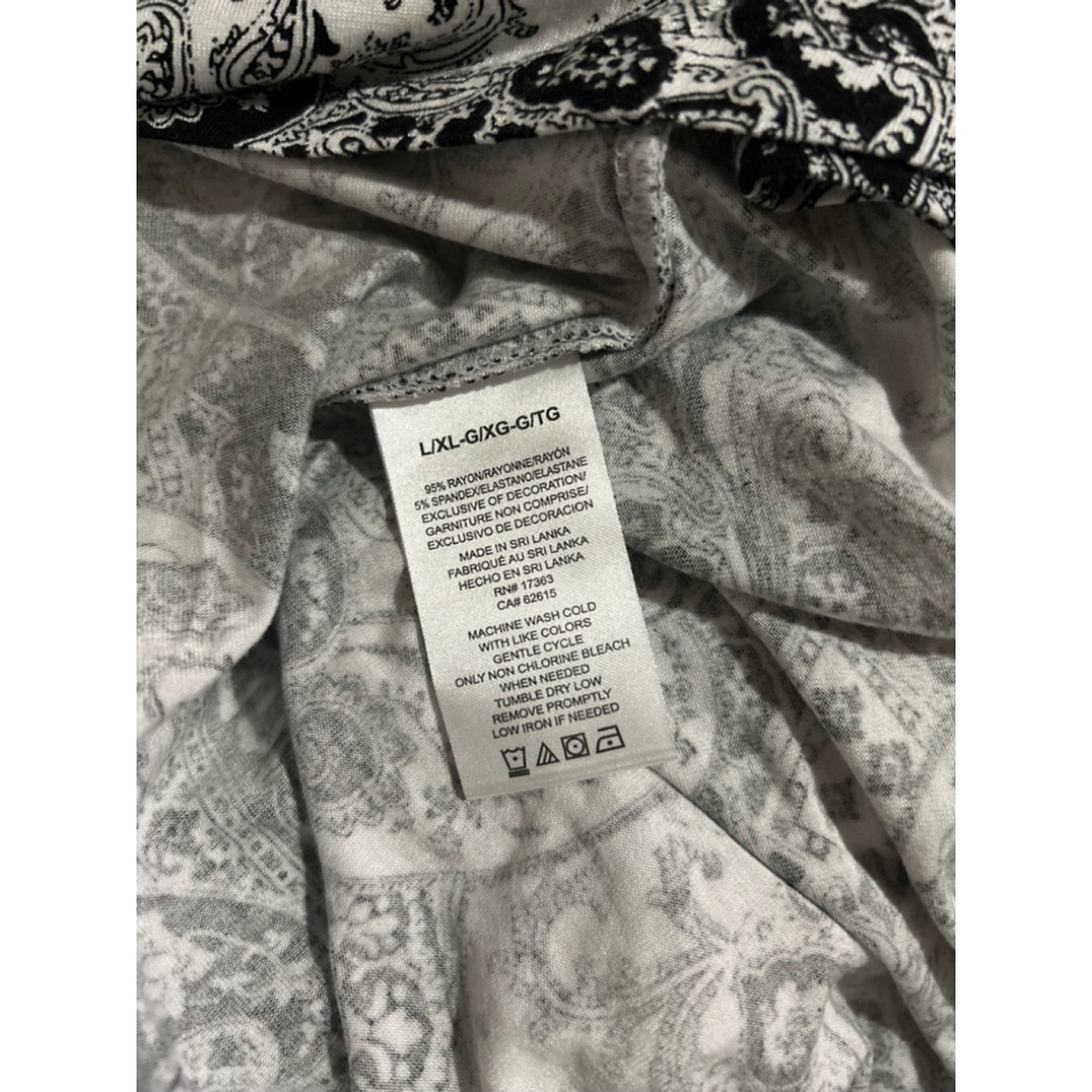 ELLEN TRACY Womens Caftan - Soft Stretch Jersey Zip Front Lounge Caftan L/XL - Picture 11 of 11